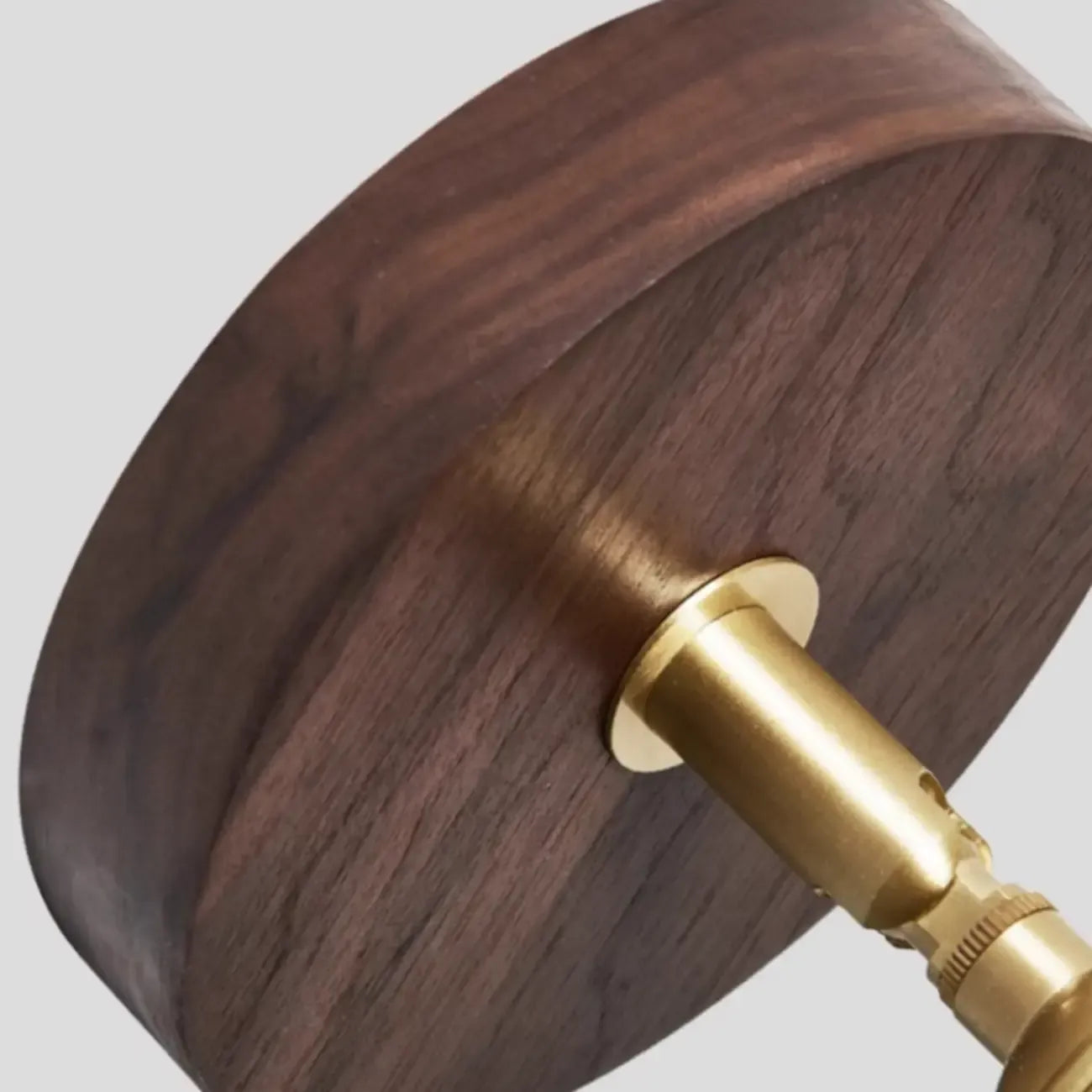 Mini plafonnier semi-encastré trapézoïdal en noyer pour la maison