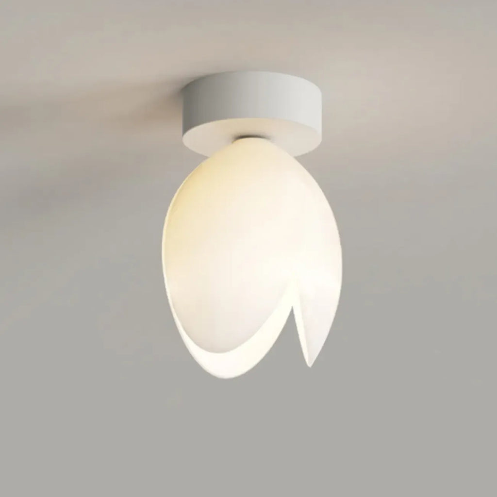 Plafonnier élégant en résine florale miniature pour salon