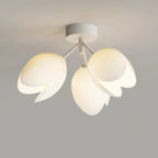 Plafonnier élégant en résine florale miniature pour salon