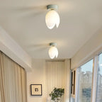 Plafonnier élégant en résine florale miniature pour salon