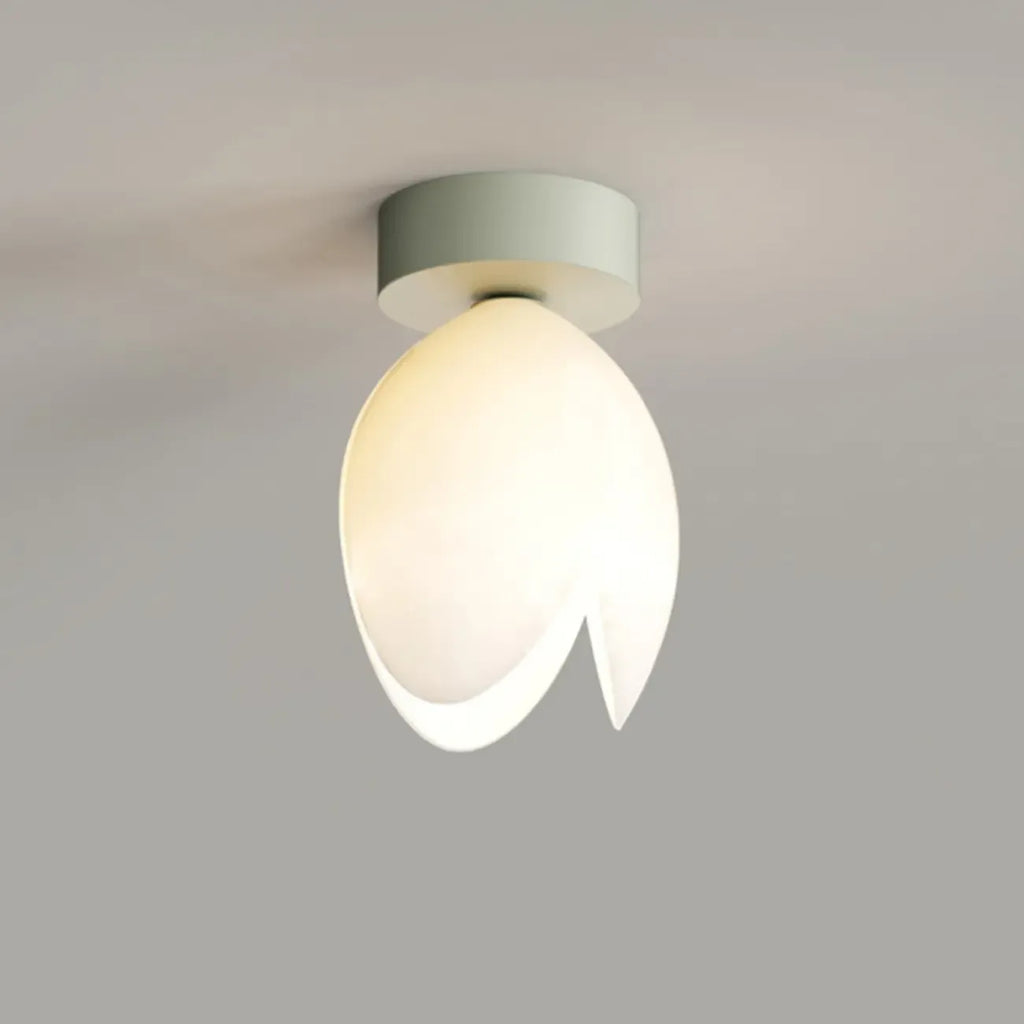 Plafonnier élégant en résine florale miniature pour salon