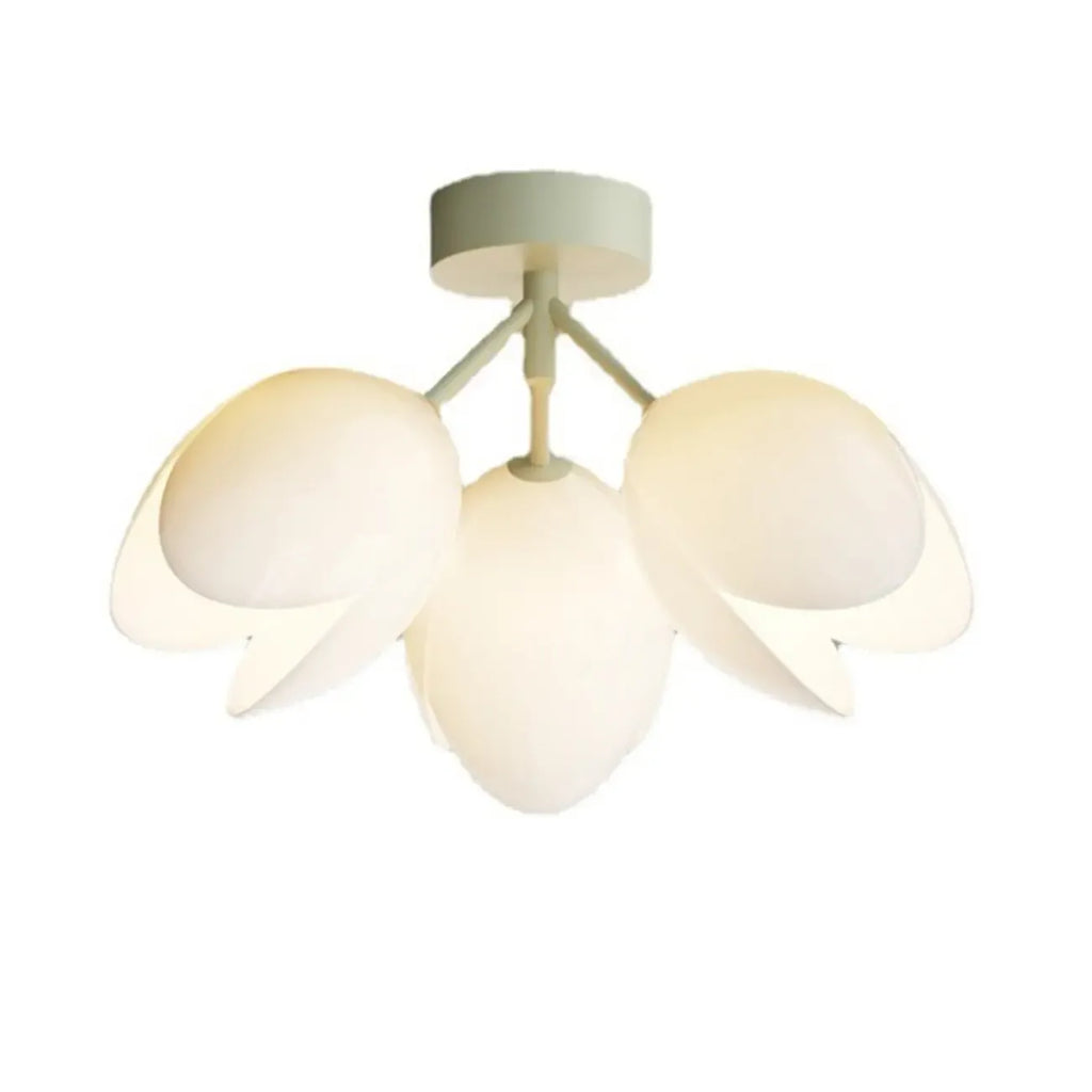 Plafonnier élégant en résine florale miniature pour salon