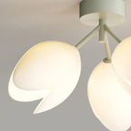 Plafonnier élégant en résine florale miniature pour salon