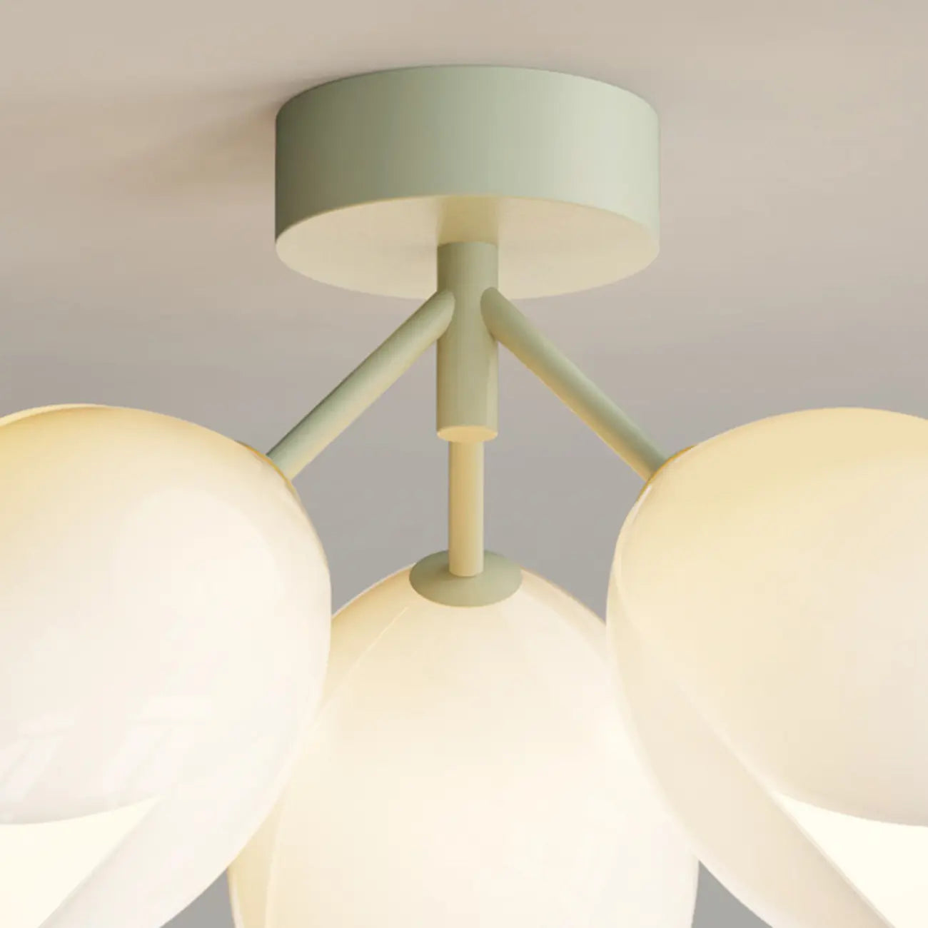 Plafonnier élégant en résine florale miniature pour salon