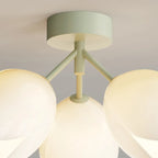 Plafonnier élégant en résine florale miniature pour salon