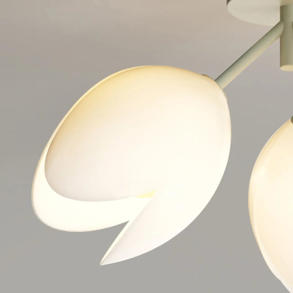 Plafonnier élégant en résine florale miniature pour salon