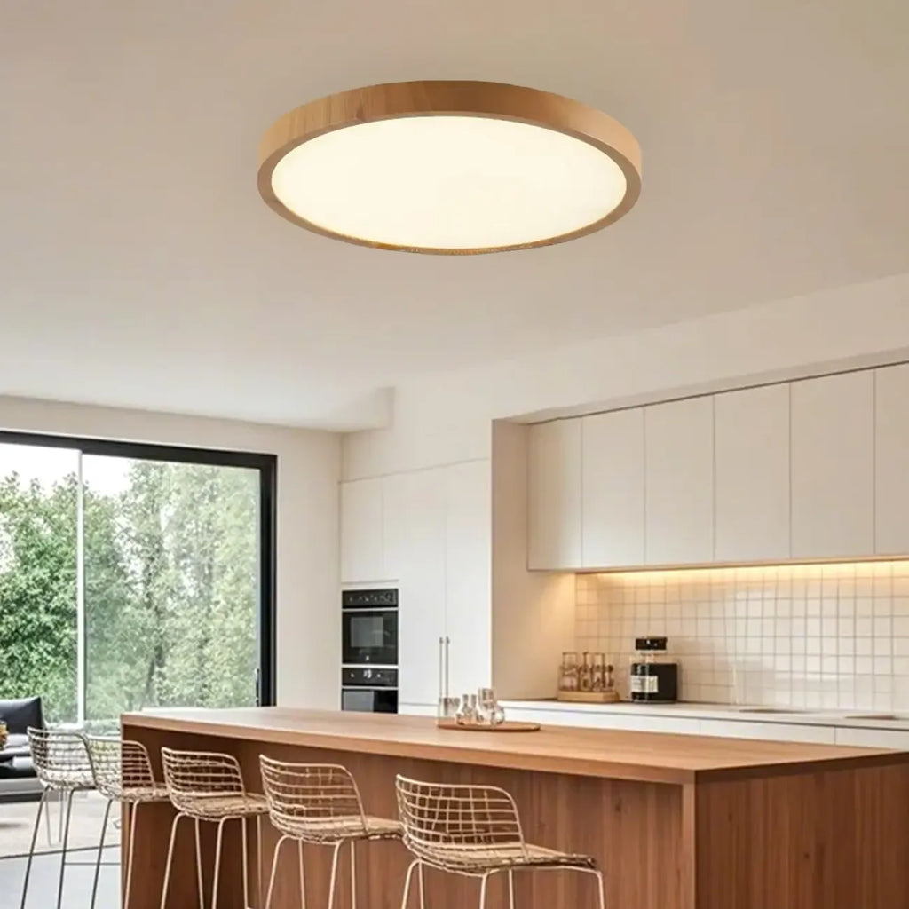 Plafonnier LED circulaire moderne encastré pour chambre à coucher