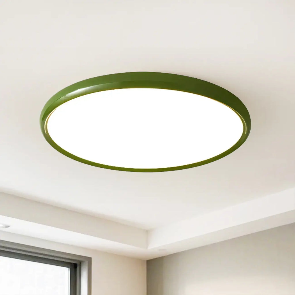Plafonnier LED rond en acrylique à intensité variable pour usage résidentiel