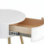 Lampadaire arqué moderne en bois avec télécommande et étagère de rangement