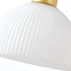 Applique murale moderne dorée à bras articulé réglable avec abat-jour blanc