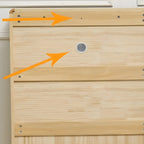 Meuble à chaussures étroit et moderne en bois massif pour petits espaces