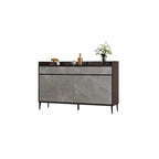 Meuble à chaussures moderne en bois gris avec plateau de rangement