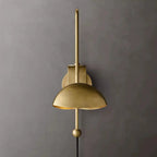 Applique murale à bras articulé avec abat-jour en cuivre à 1 lumière