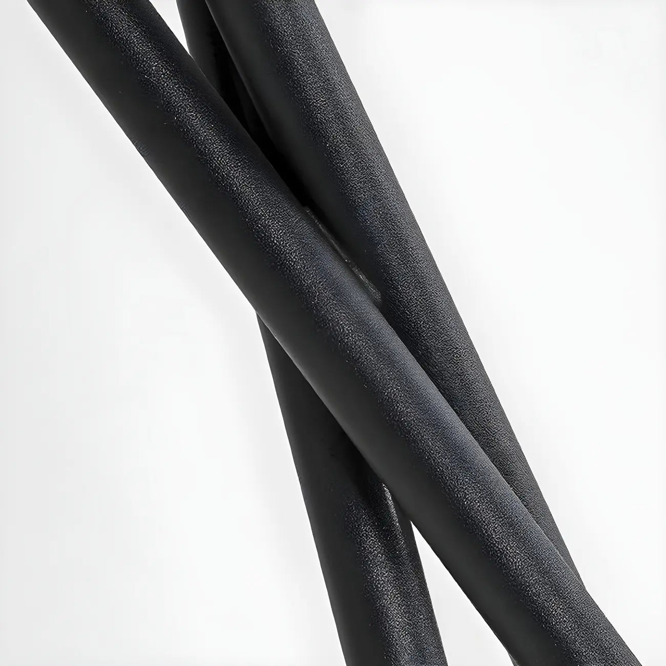 Lampadaire moderne trépied LED noir avec abat-jour cylindrique