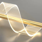 Applique murale LED spirale élégante et à intensité variable pour l'éclairage de la chambre