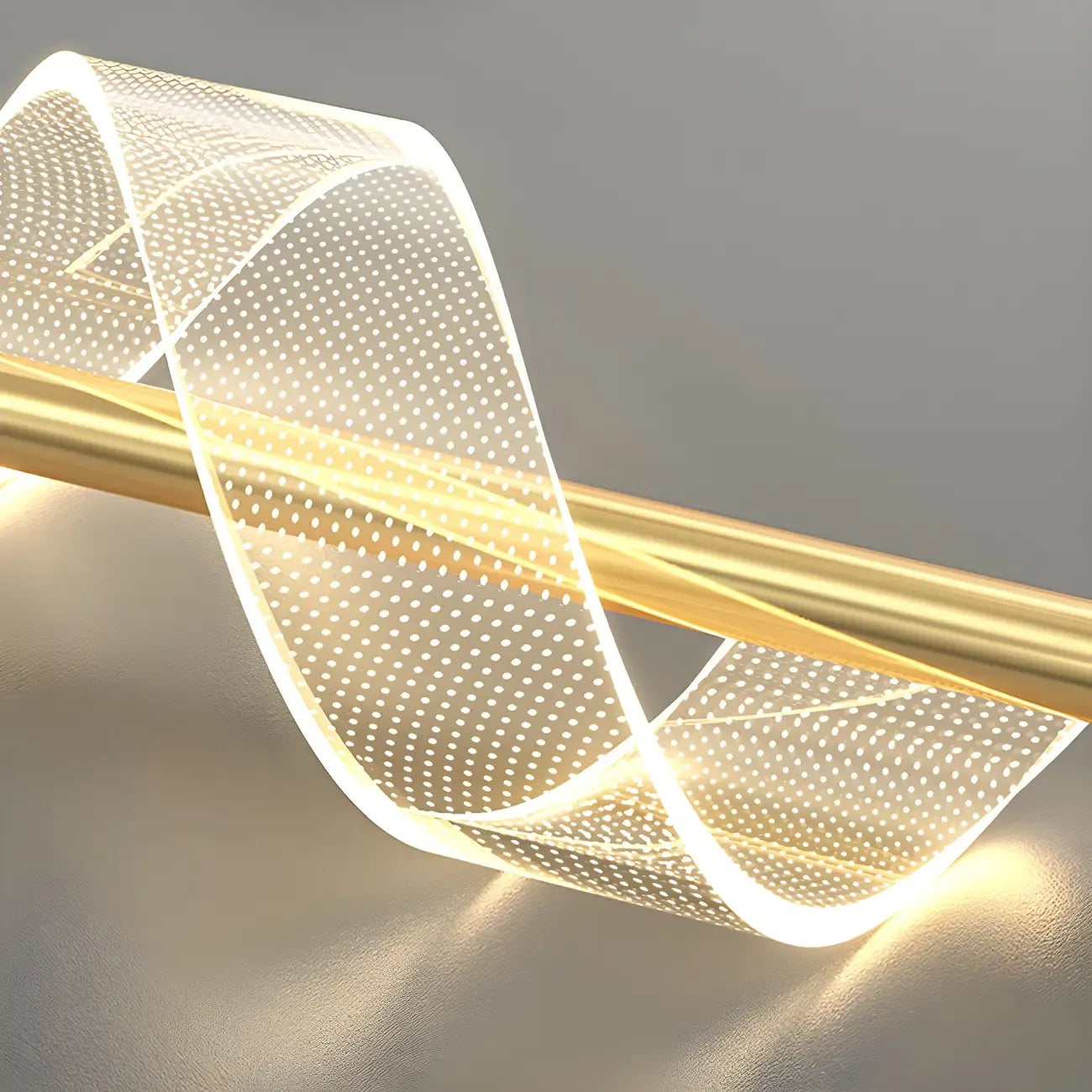 Applique murale LED spirale élégante et à intensité variable pour l'éclairage de la chambre