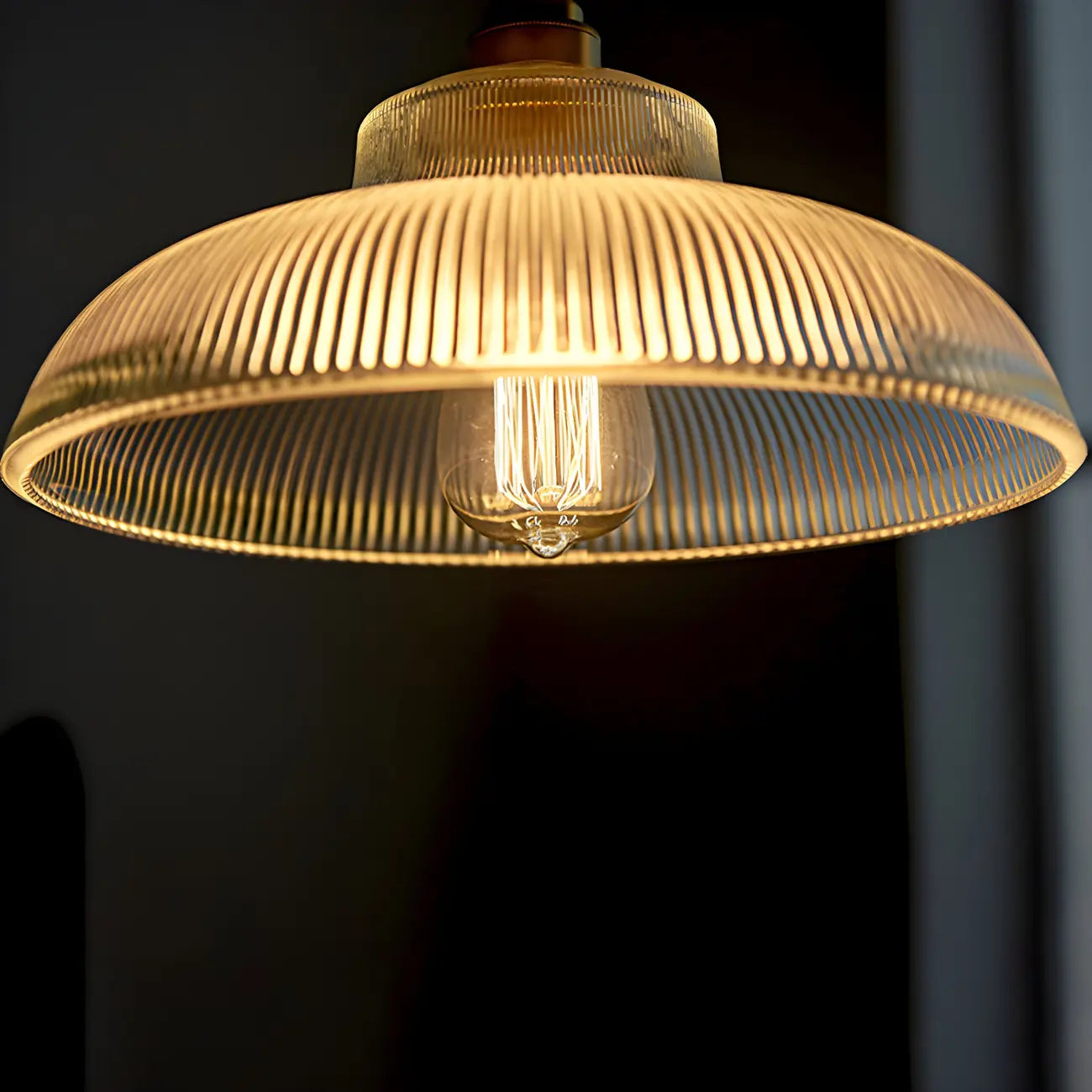 Suspension moderne à 2 lumières avec dôme en verre doré pour îlot de cuisine