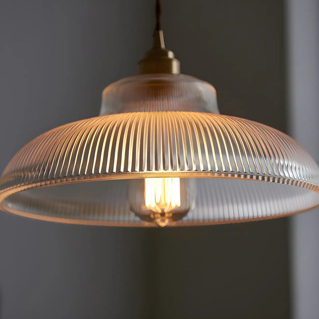 Suspension moderne à 2 lumières avec dôme en verre doré pour îlot de cuisine