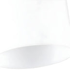 Plafonnier semi-encastré cylindrique minimaliste en verre noir