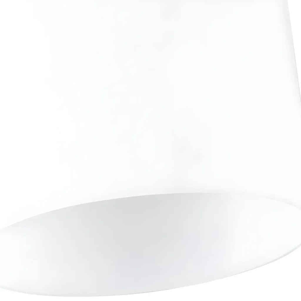 Plafonnier semi-encastré cylindrique minimaliste en verre noir