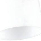 Plafonnier semi-encastré cylindrique minimaliste en verre noir