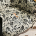 Fauteuil d'appoint moderne surdimensionné en cuir, style tonneau, pour salon