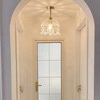 Plafonnier semi-encastré LED en cristal exquis pour intérieur