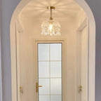 Plafonnier semi-encastré LED en cristal exquis pour intérieur