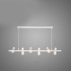 Suspension îlot en métal de style industriel, réglable, pour cuisine.