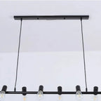 Suspension îlot en métal de style industriel, réglable, pour cuisine.