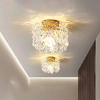 Plafonnier cylindrique semi-encastré moderne pour la décoration d'entrée