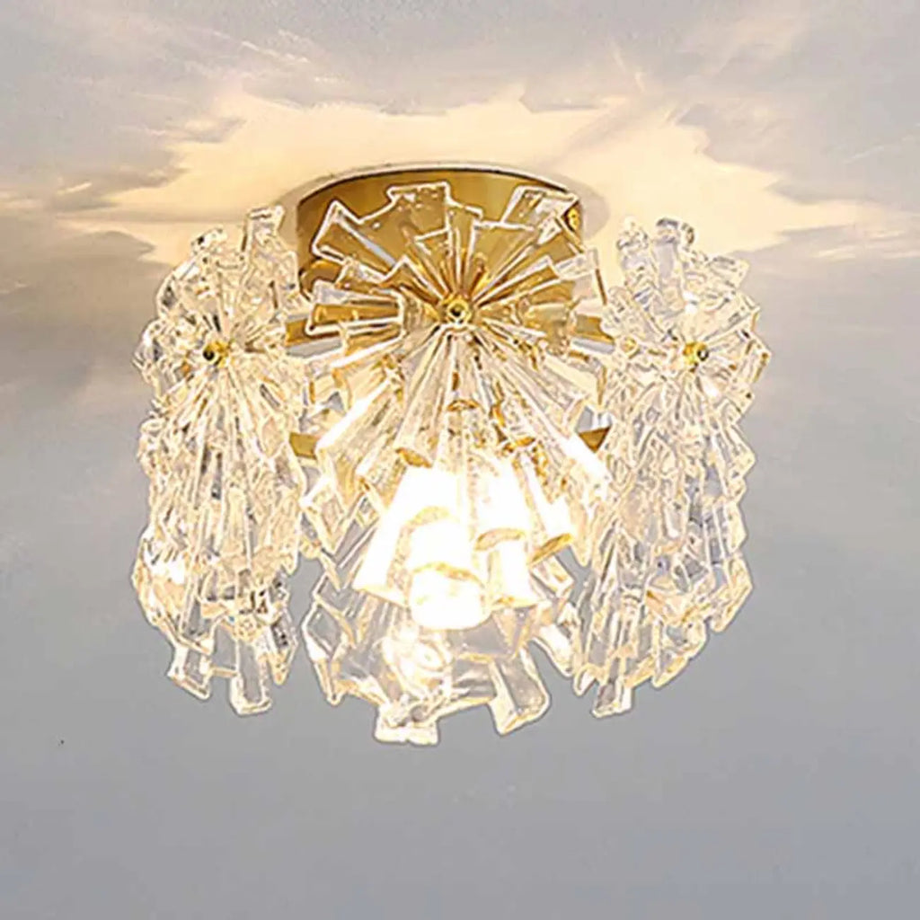 Plafonnier cylindrique semi-encastré moderne pour la décoration d'entrée