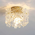 Plafonnier cylindrique semi-encastré moderne pour la décoration d'entrée