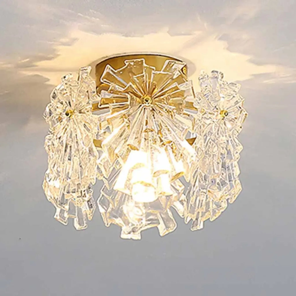 Plafonnier cylindrique semi-encastré moderne pour la décoration d'entrée