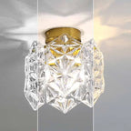 Plafonnier cylindrique semi-encastré moderne pour la décoration d'entrée