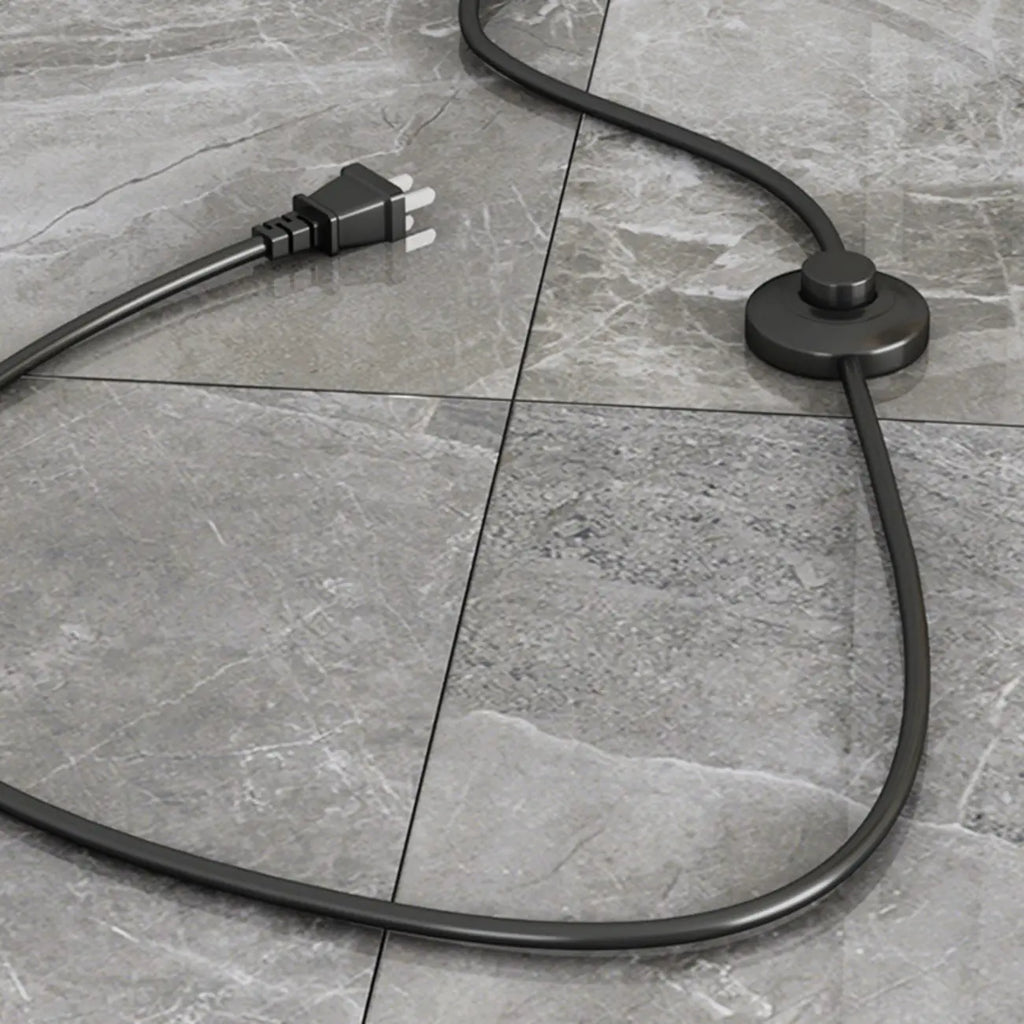 Lampadaire LED noir arqué réglable pour la décoration du salon