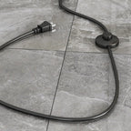 Lampadaire LED noir arqué réglable pour la décoration du salon