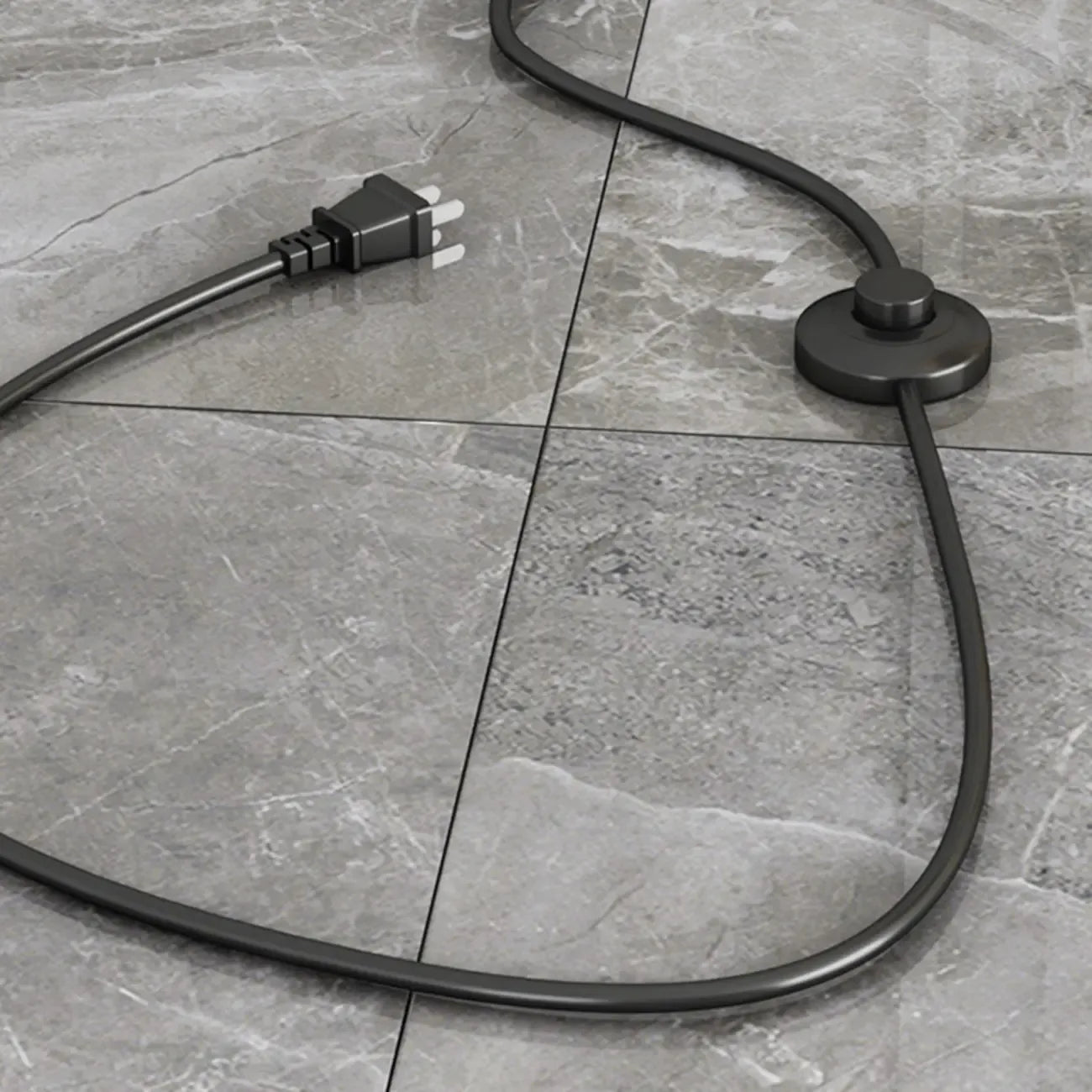 Lampadaire LED noir arqué réglable pour la décoration du salon