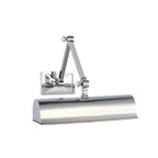 Applique murale à bras articulé en métal à 2 lumières avec abat-jour long