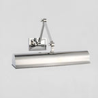 Applique murale à bras articulé en métal à 2 lumières avec abat-jour long