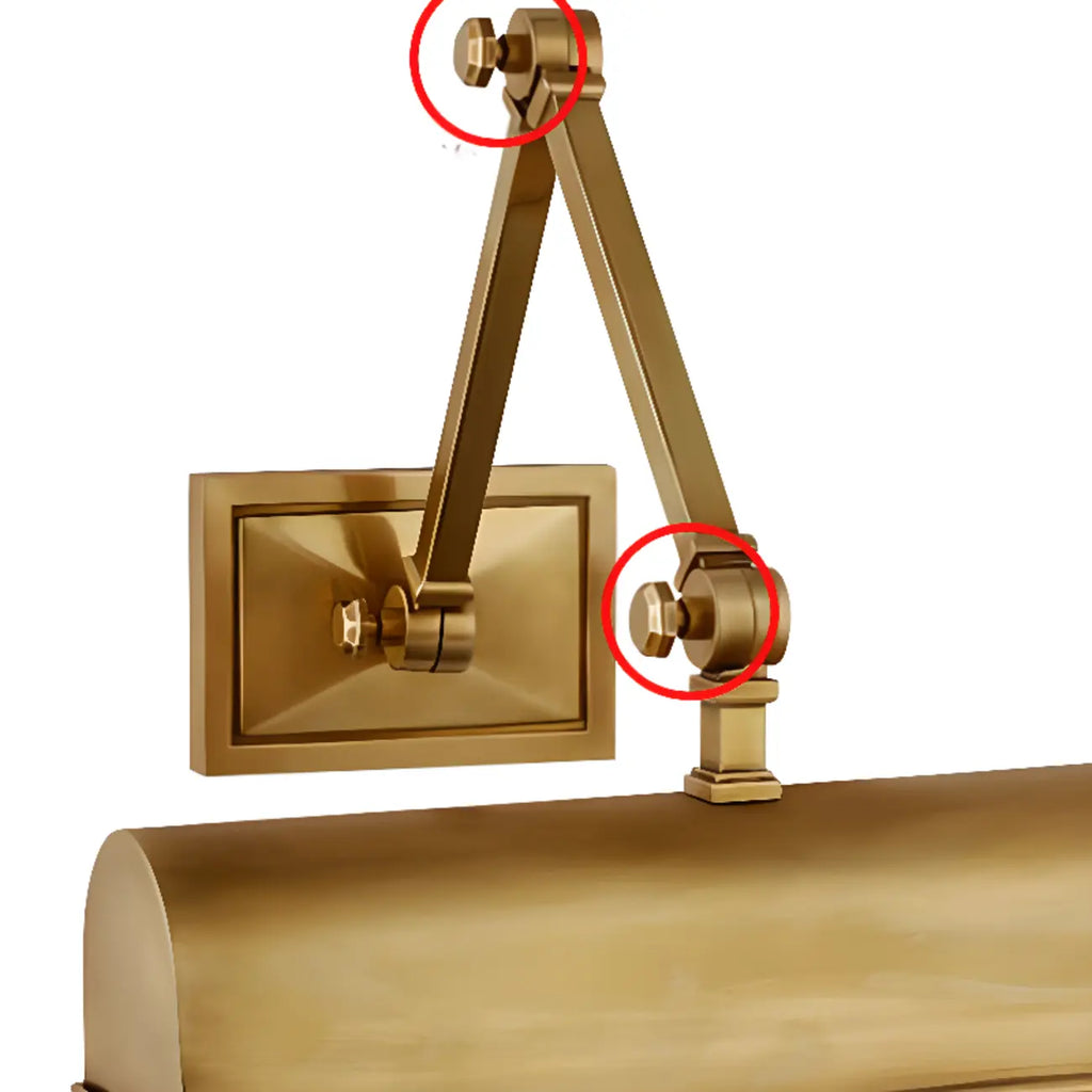 Applique murale à bras articulé en métal à 2 lumières avec abat-jour long