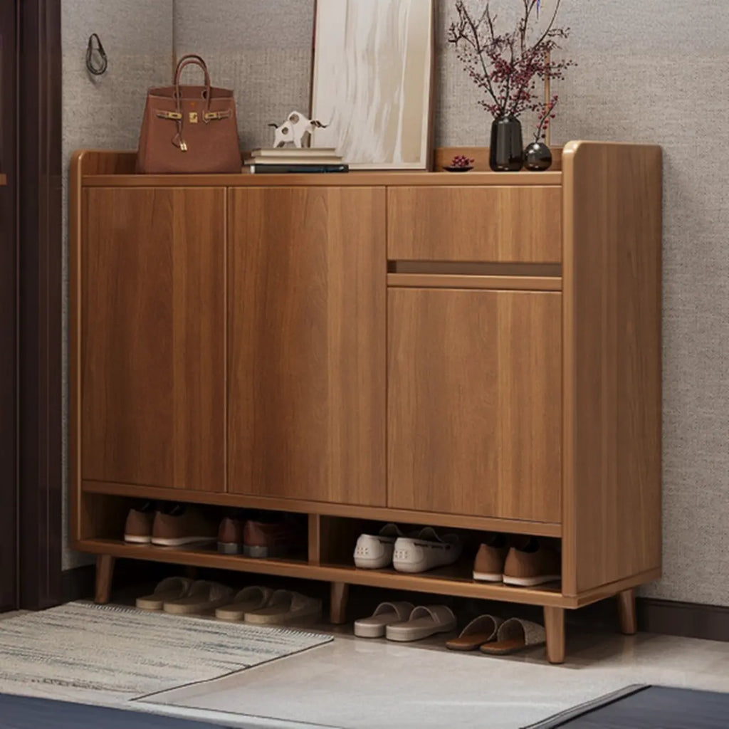 Meuble à chaussures vertical moderne en bois blanc pour entrée