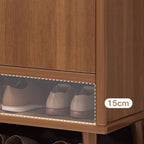 Meuble à chaussures vertical moderne en bois blanc pour entrée