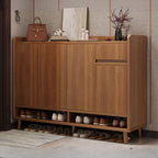 Meuble à chaussures vertical moderne en bois blanc pour entrée