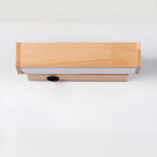 Applique murale LED linéaire rotative en bois pour la décoration de chevet