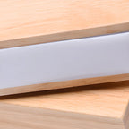 Applique murale LED linéaire rotative en bois pour la décoration de chevet