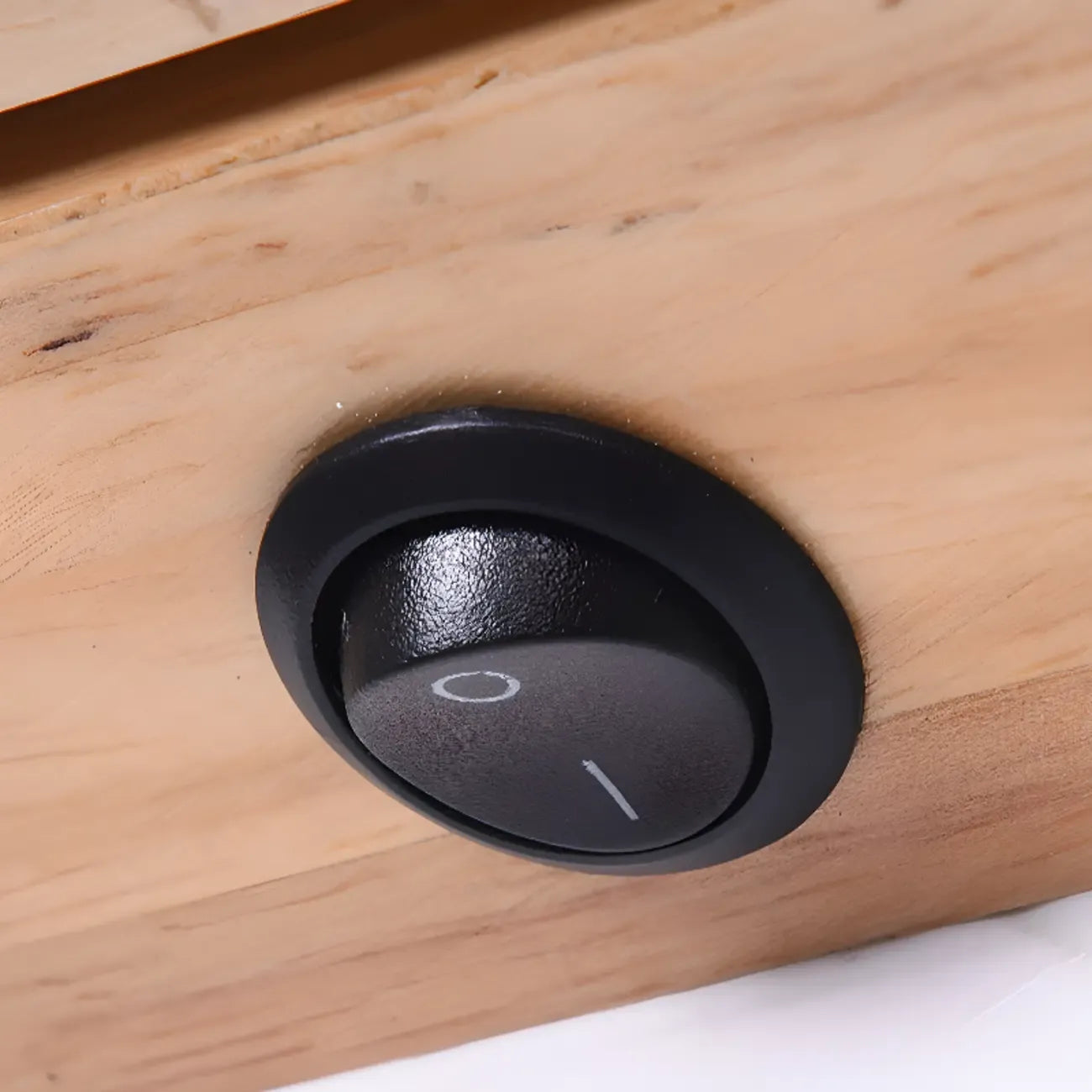 Applique murale LED linéaire rotative en bois pour la décoration de chevet