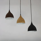 Suspension moderne incurvée et conique réglable pour îlot de cuisine