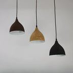 Suspension moderne incurvée et conique réglable pour îlot de cuisine