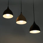 Suspension moderne incurvée et conique réglable pour îlot de cuisine